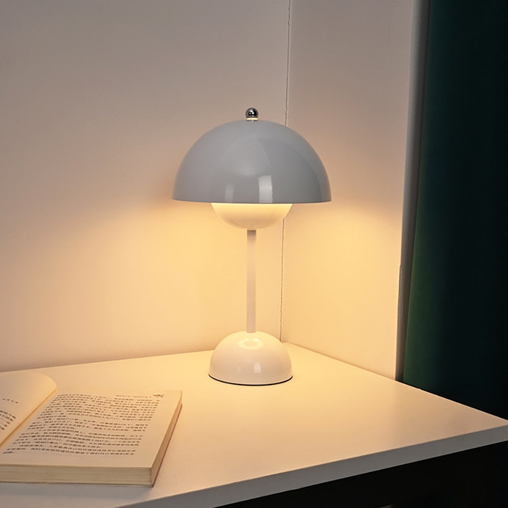 Flowerpot table lamp without cable