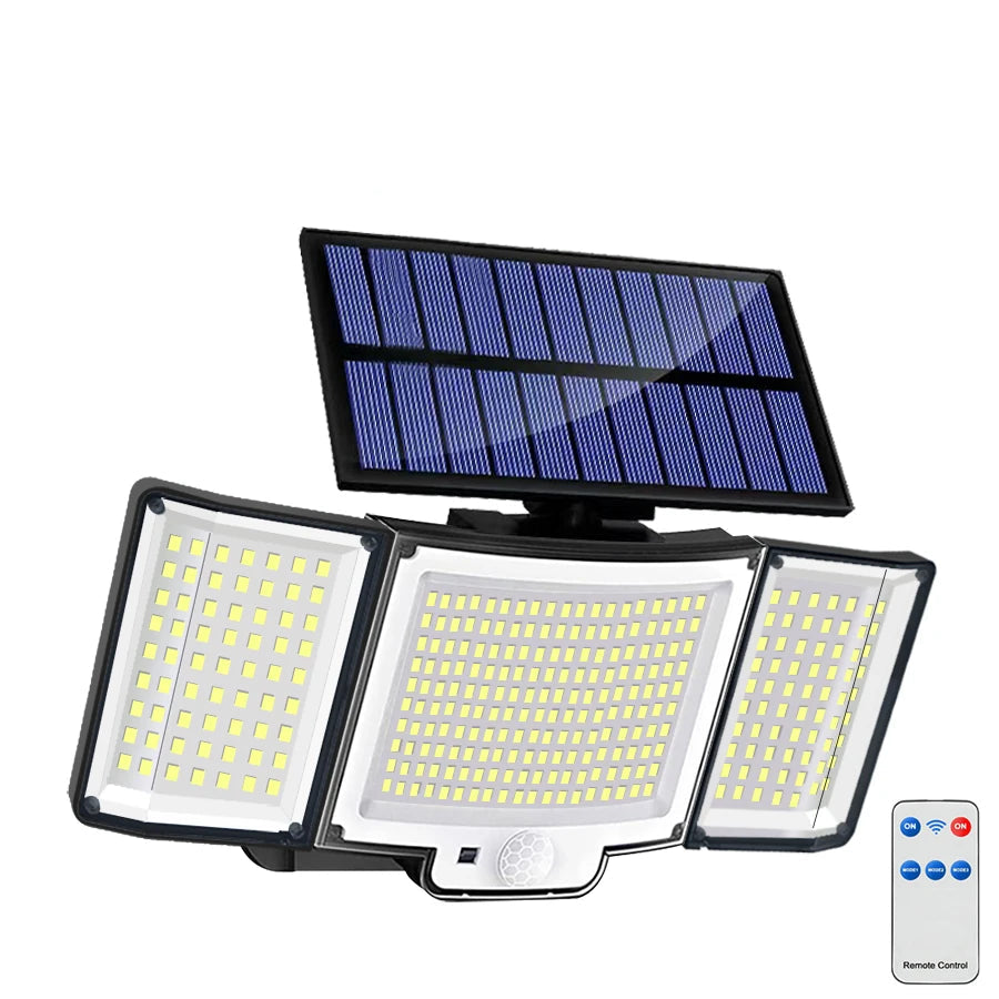 LED-Solar-Wandleuchte mit Bewegungsmelder