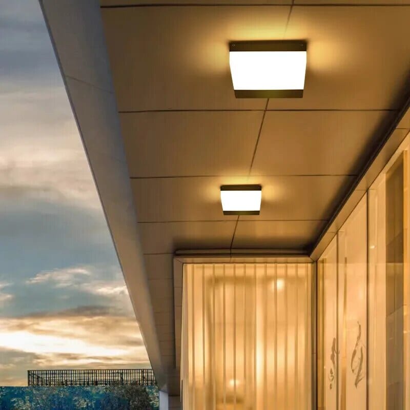 Modern ceiling light for outdoor areas