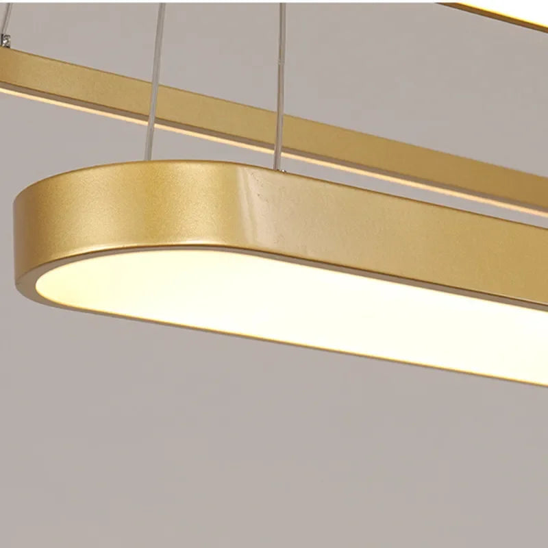 Gold Schwarz LED Kronleuchter
