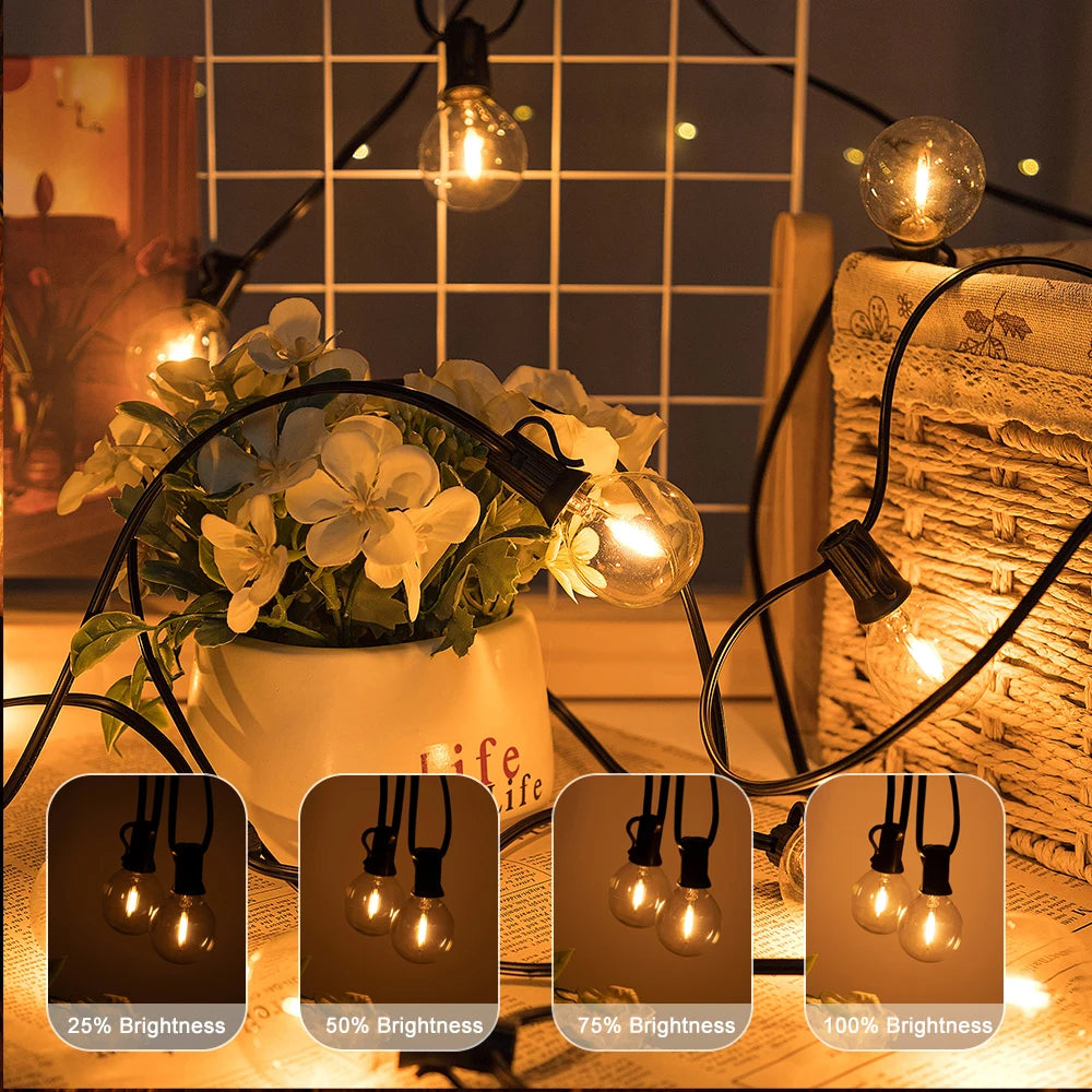 LED G40 Weihnachts Lichterkette