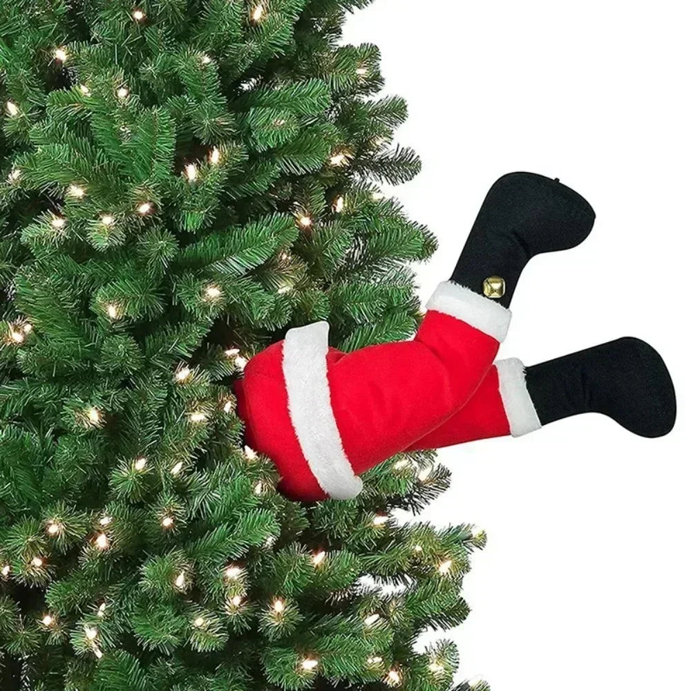 Festive Santa Claus legs for your decoration