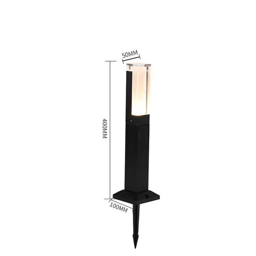 LED-Pollerleuchte mit Bewegungsmelder