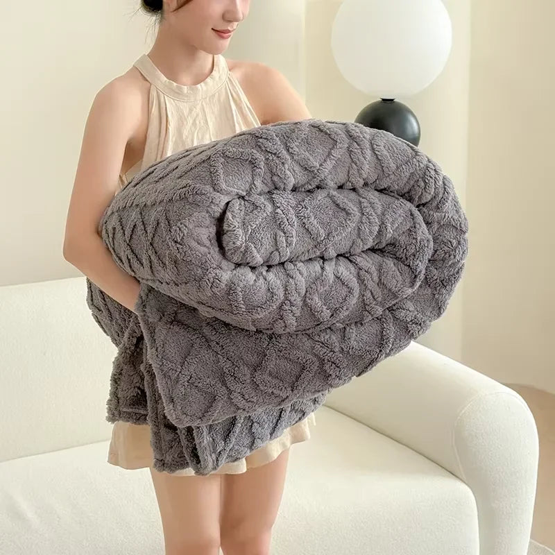 Premium-Komfortdecke aus Korallenfleece