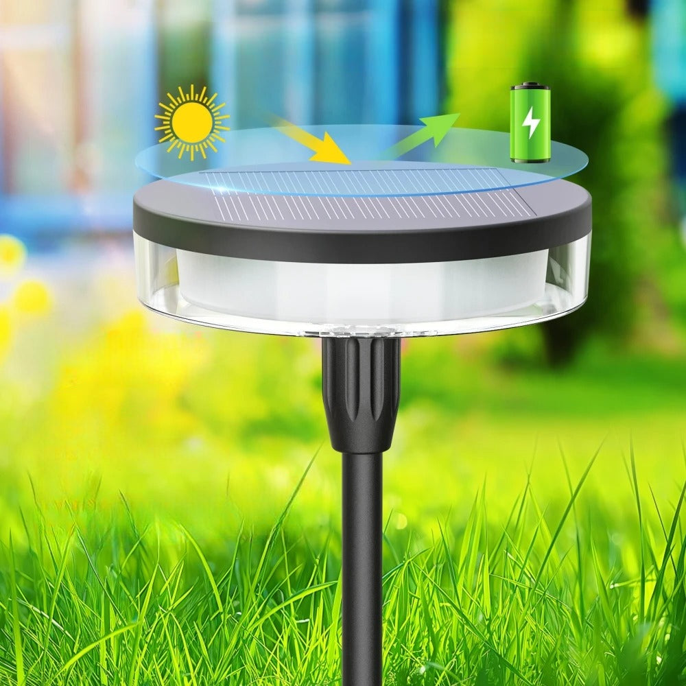 Solarbetriebene schwingende Gartenleuchte
