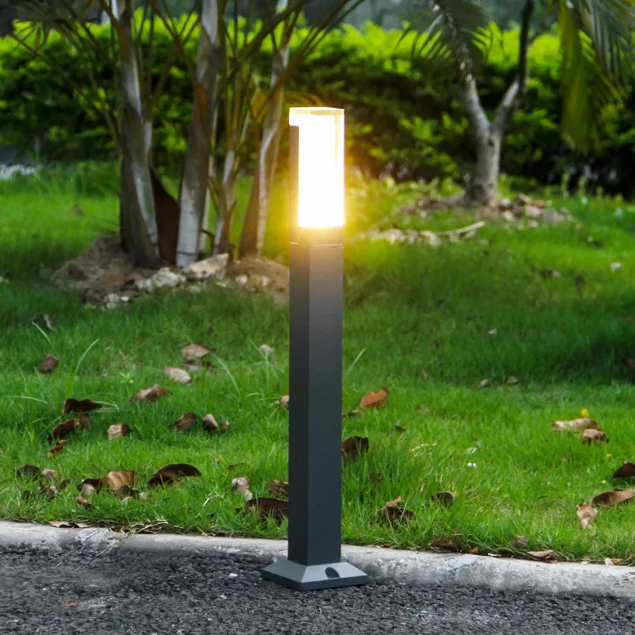LED-Pollerleuchte mit Bewegungsmelder
