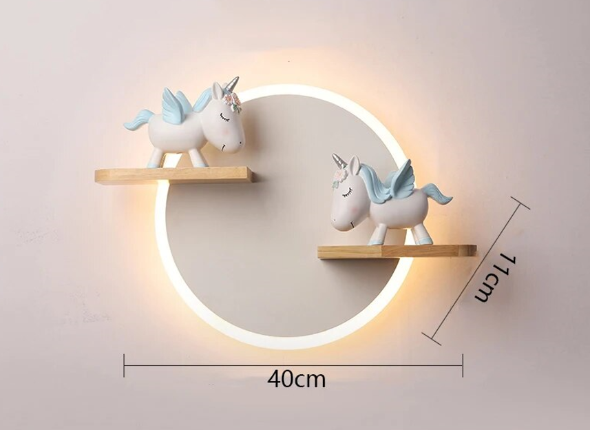 Einhorn Kinder-Wandleuchte
