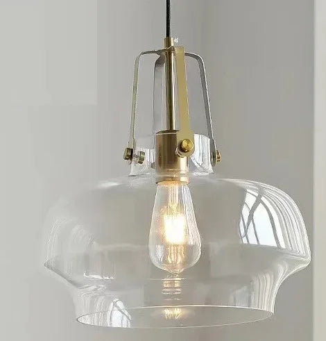 Silber Glas Pendelleuchte