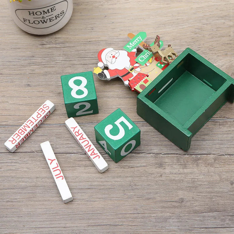 Festive Advent calendar for the anticipation of Christmas