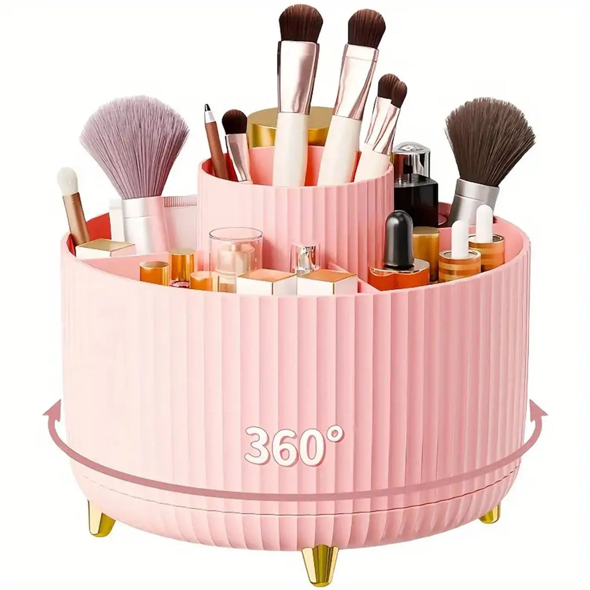 360° drehbarer Make-up- und Kosmetikorganizer
