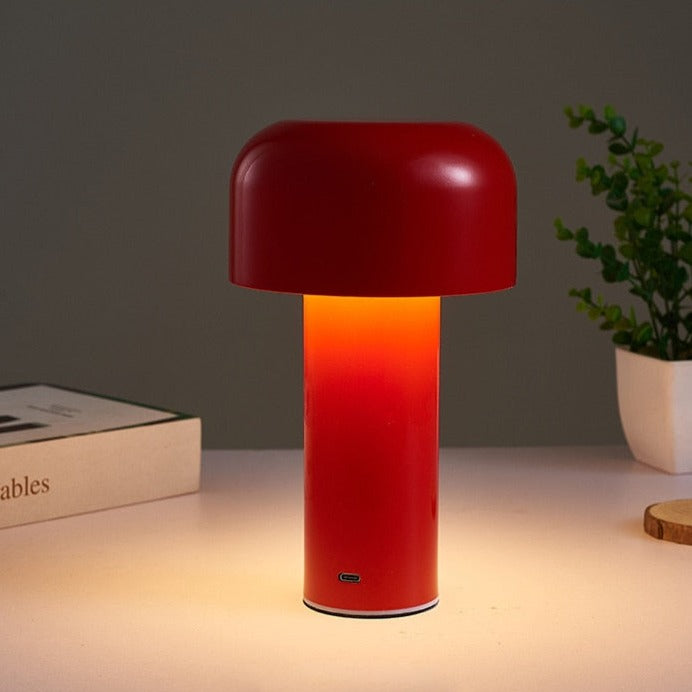 Wireless table lamp in mushroom look – ideal for the living room, bedroom & terrace