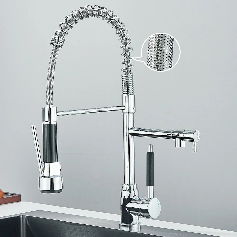 Design Küchenarmatur DualStream – 360° Schwenkbar mit Dual-Flow-Technologie-Aster Selection