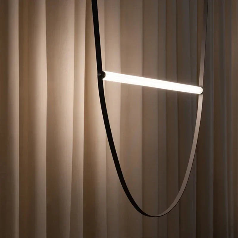 LED Leder Pendelleuchte