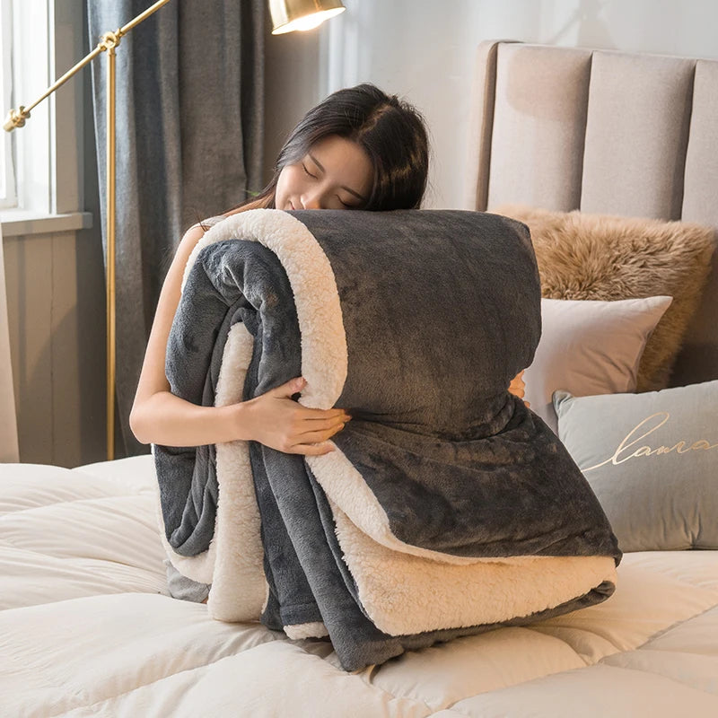 Doppelseitiger Thermofleece-Deckenbezug