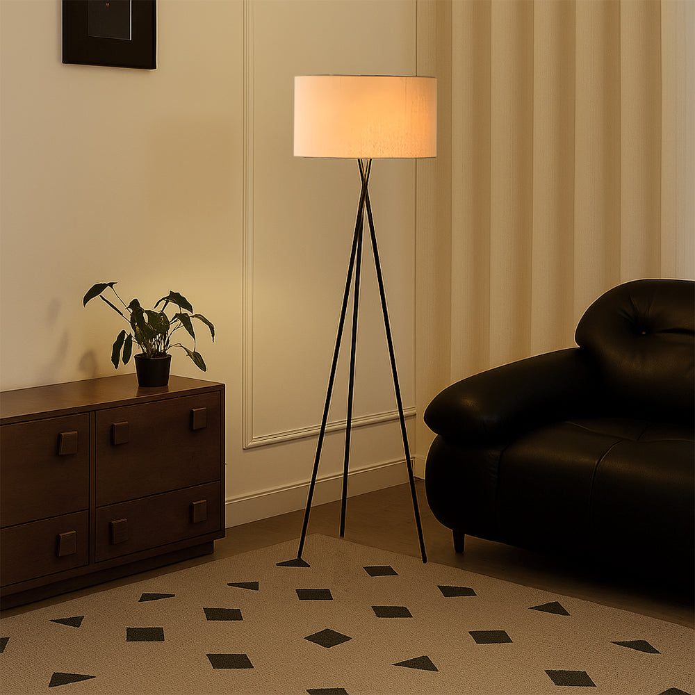 Elegante Stoff Stehlampe Modern