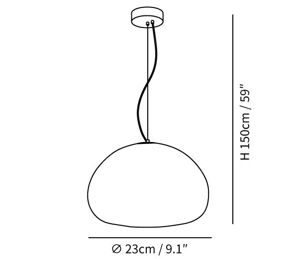 Luxuriöse Hängeleuchte Glas