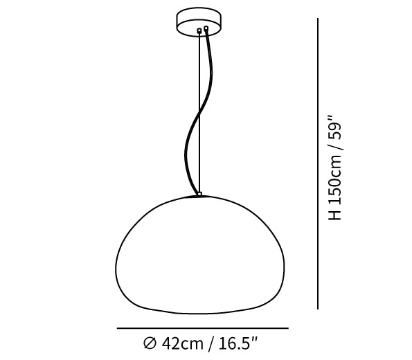 Luxuriöse Hängeleuchte Glas