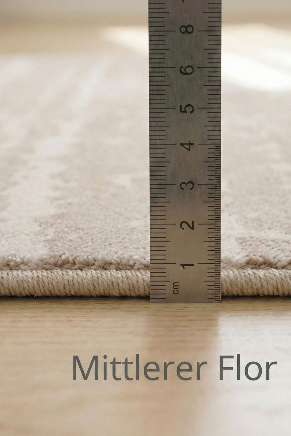 Waschbarer Teppich 200x300 für Wohnzimmer Schlafzimmer rund 200 cm Beige Grau Taupe