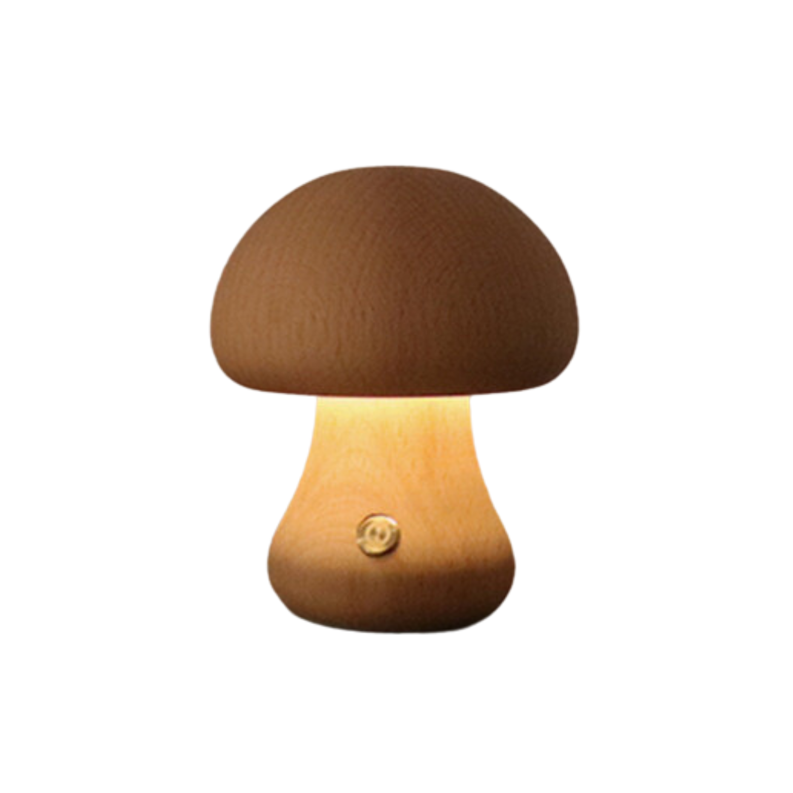 Holz Vintage Pilz Tischlampe-Aster Selection