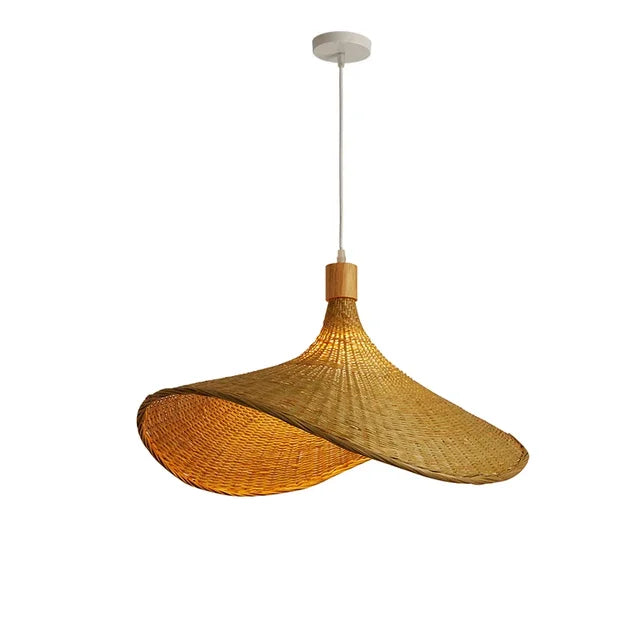 Natural bamboo pendant light – decorative lamp for a warm ambience