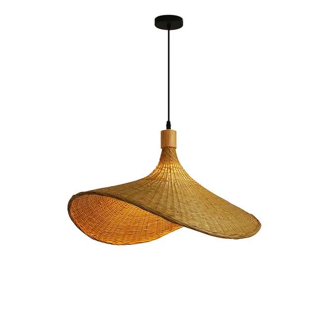 Natural bamboo pendant light – decorative lamp for a warm ambience