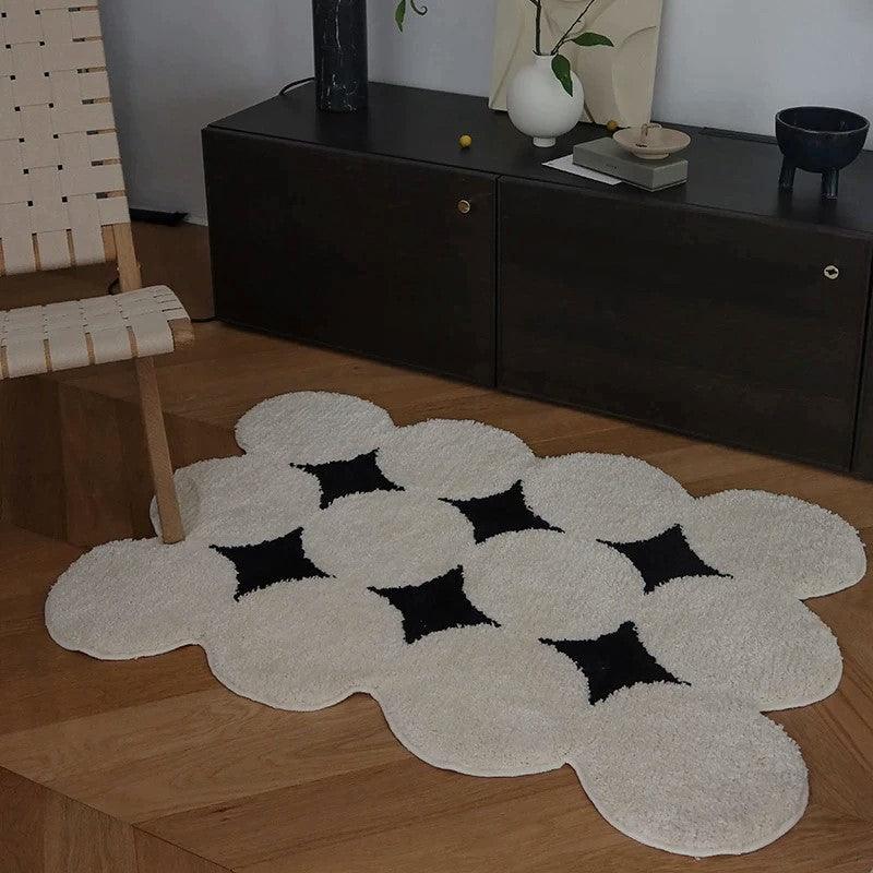Tapis touffeté vintage moderne