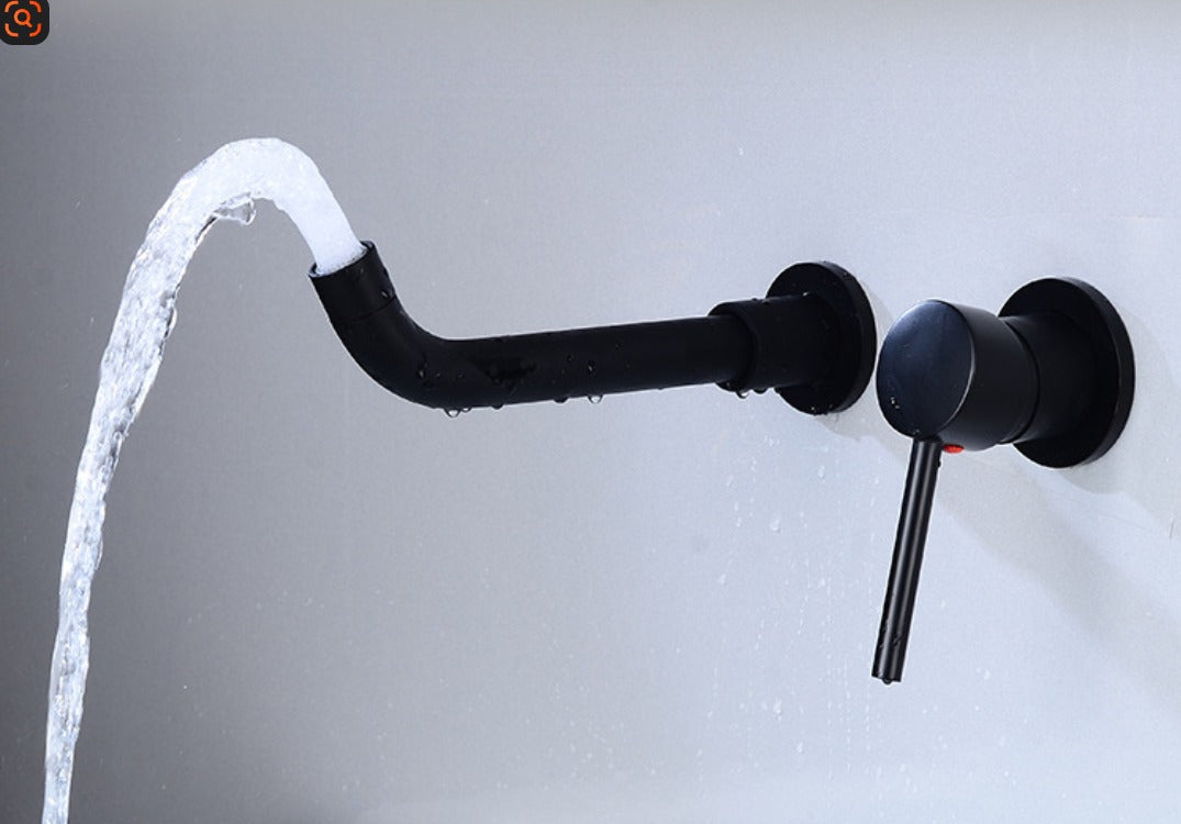 Wall-mounted cold water faucet
