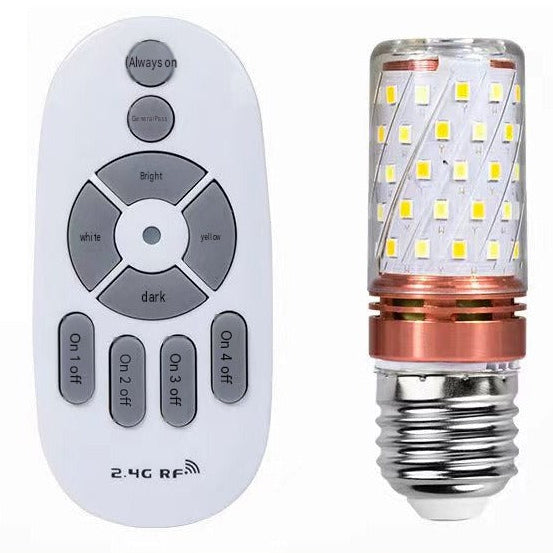 LED-Leuchtmittel E27 12 W mit Fernbedienung – dimmbar & 3 Lichtfarben