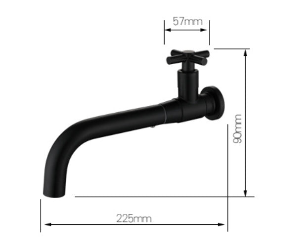 Wall-mounted waterfall faucet