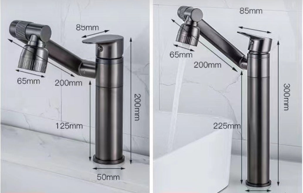 360° Drehbarer Edelstahl-Wasserhahn-Aster Selection