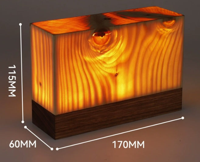 Verdane kabellose Holz Tischleuchte