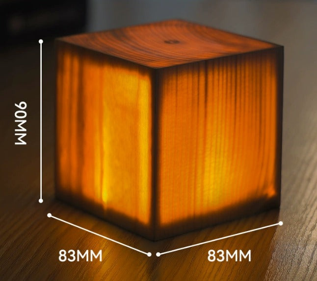Verdane kabellose Holz Tischleuchte