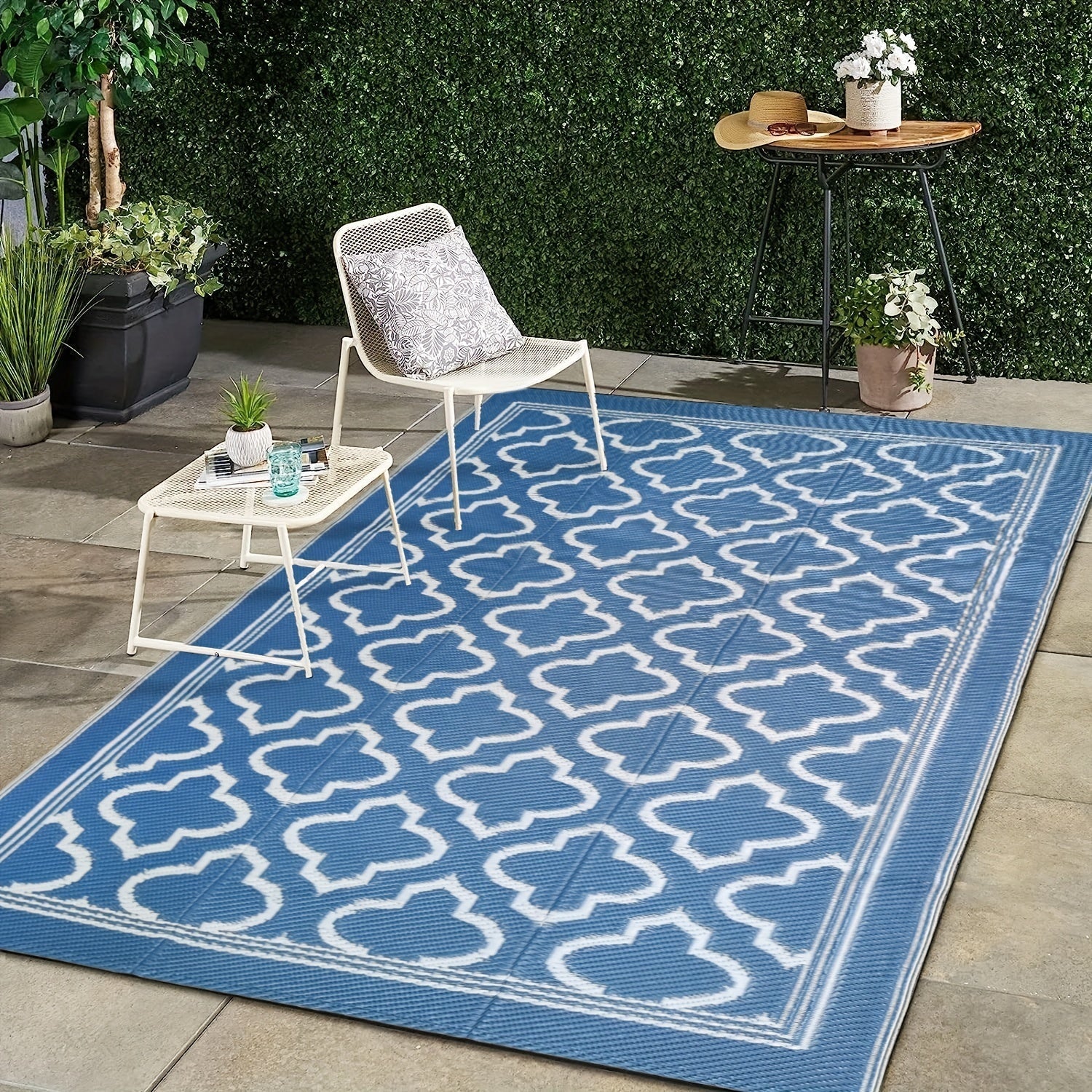 Wasserfester Outdoor-Teppich Boho-Design-Aster Selection