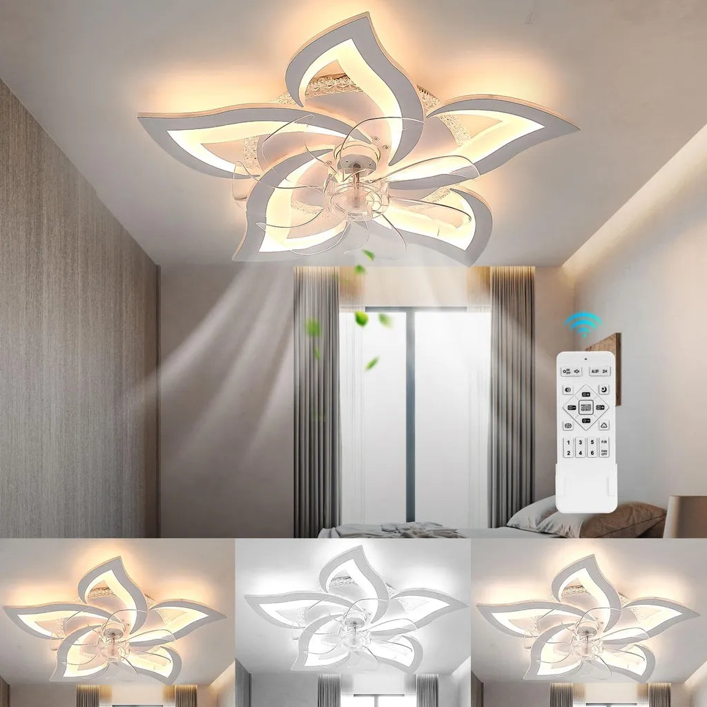 RGB-LED-Deckenventilator mit Fernbedienung
