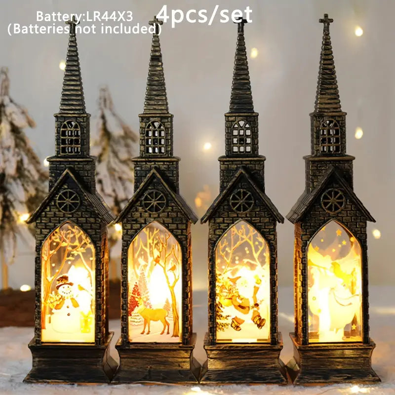 LED Weihnachtskerzen 4er-Set