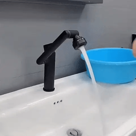 360° Drehbarer Edelstahl-Wasserhahn