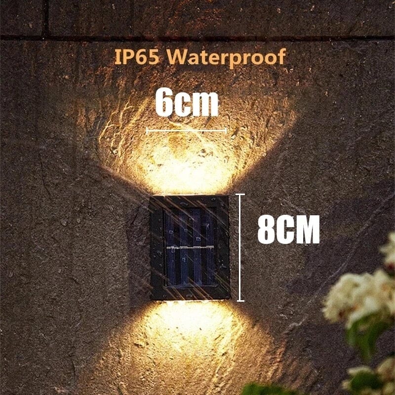 Moderne Solar-LED-Außenlampe – Beleuchtung für den Außenbereich