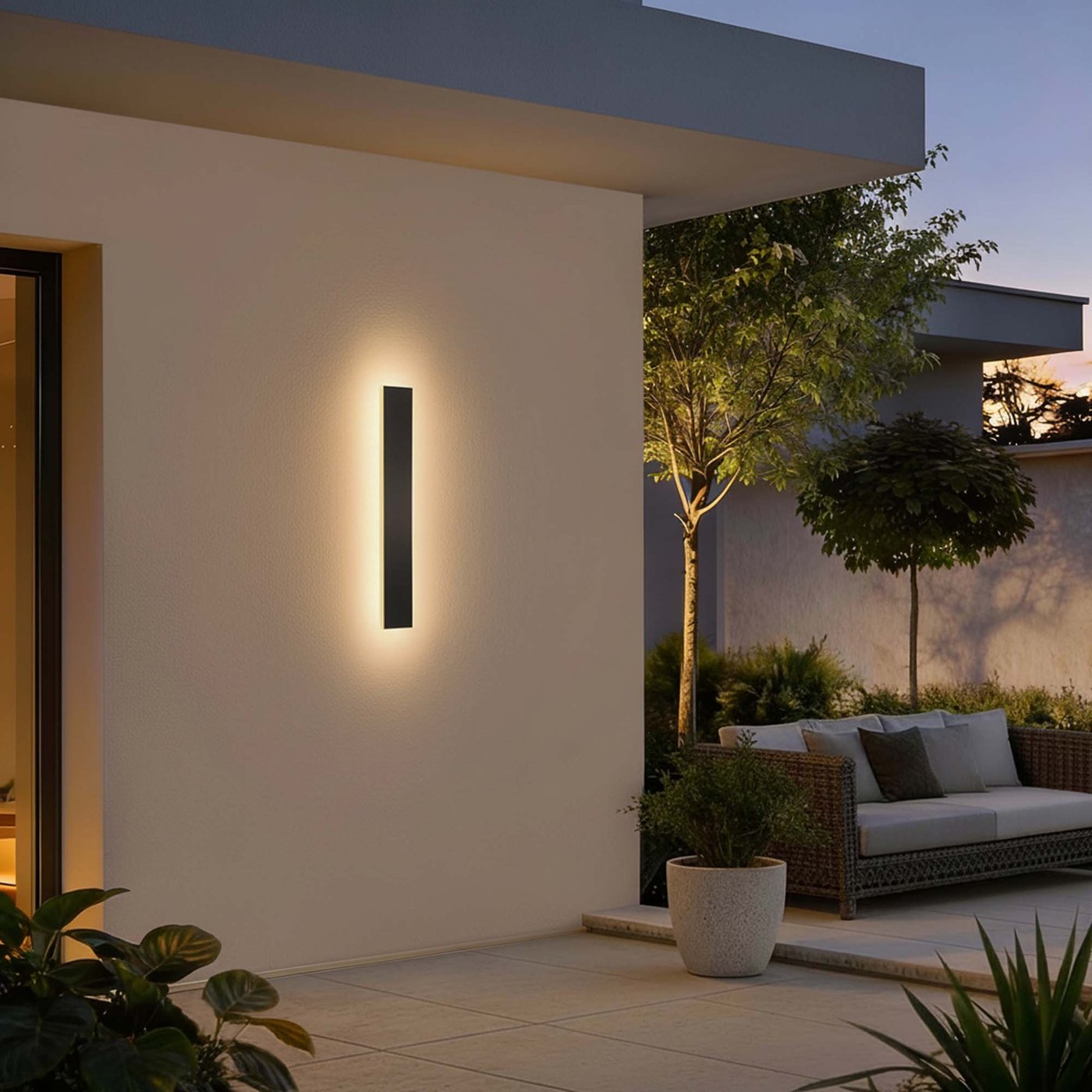 Lineare LED Wandleuchte 2er-Set
