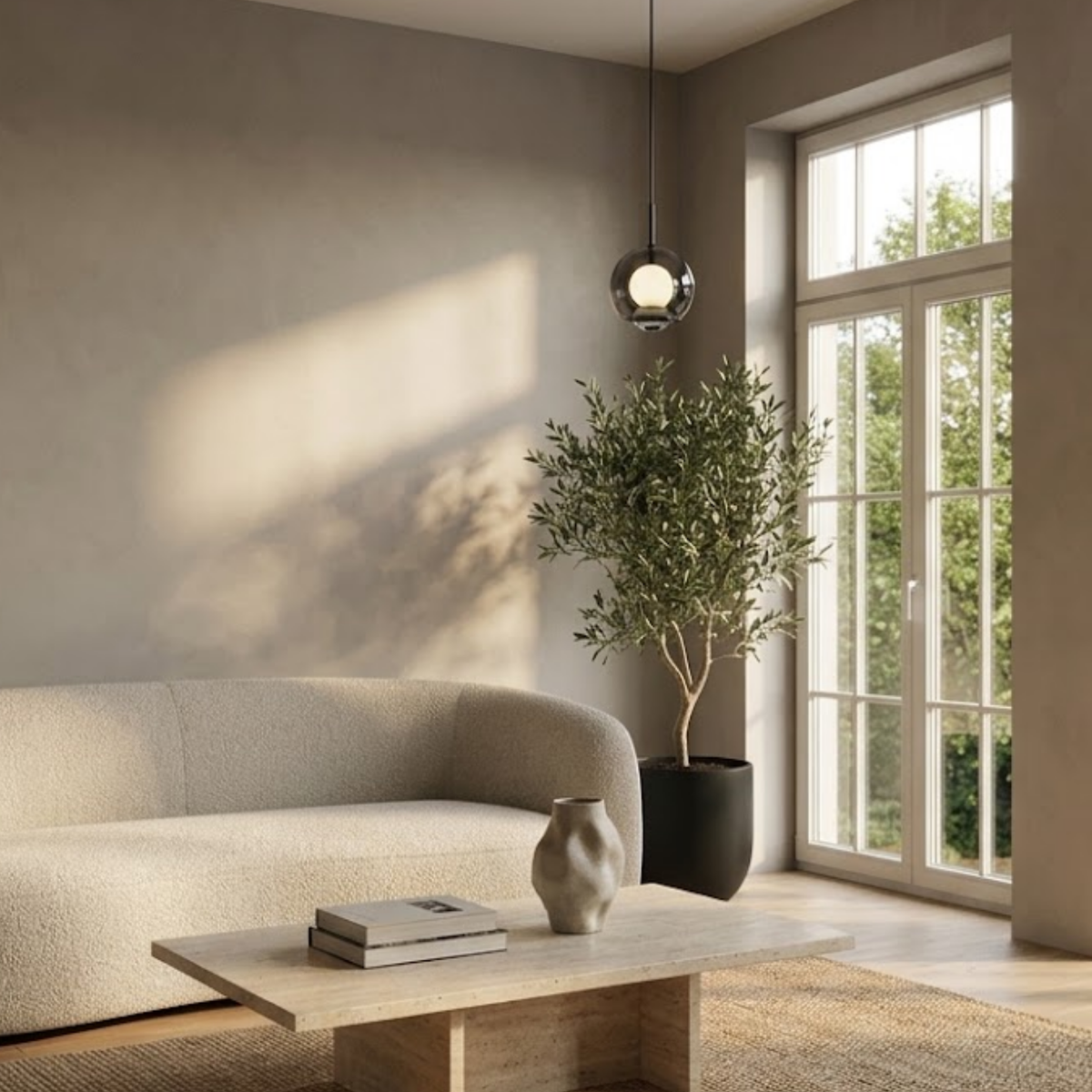 Oriventa Minimalistisch Glas Pendelleuchte