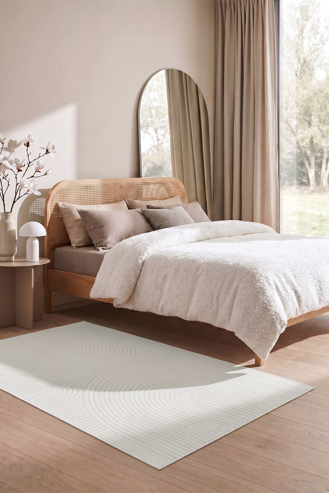 Kelvora Minimalistisch Polyester Teppich