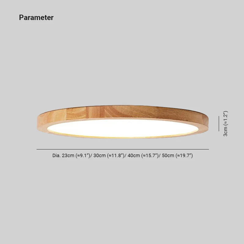 Nordvale Japandi Holz Deckenleuchte
