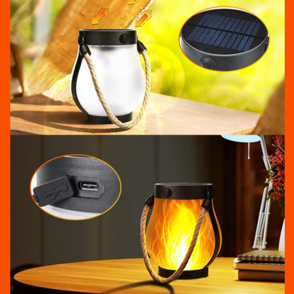 Pavenra Vintage Kunststoff Solar-Laterne