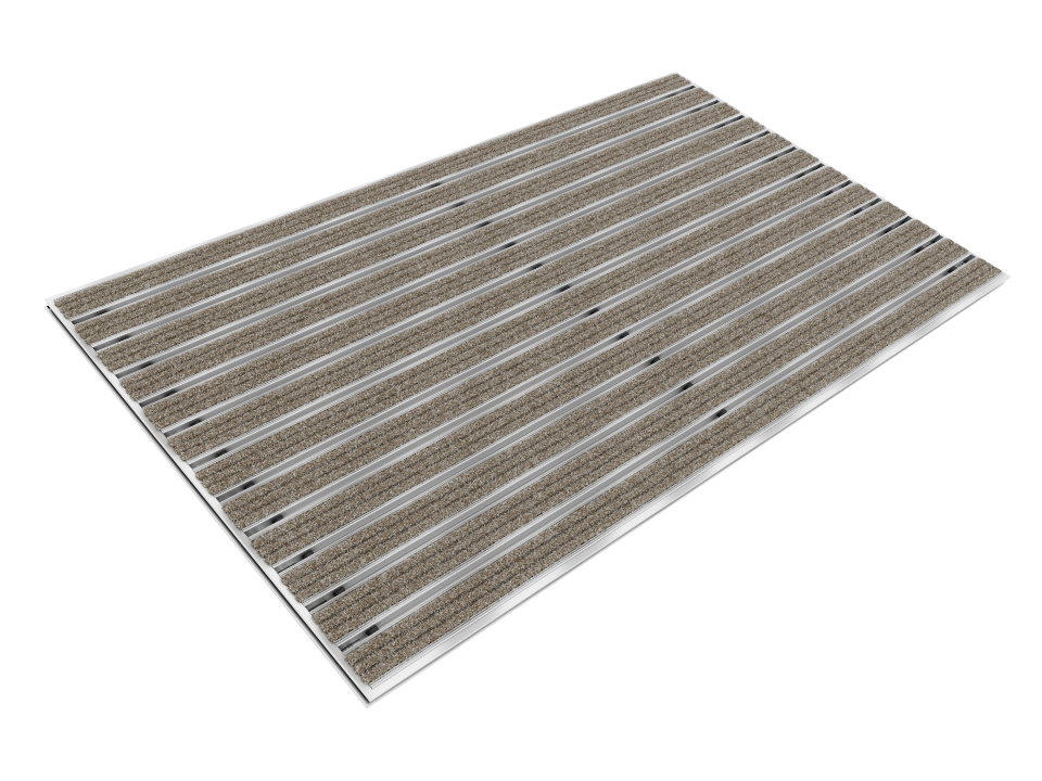 Sardelio Linear Aluminium Einbau-Fußmatte