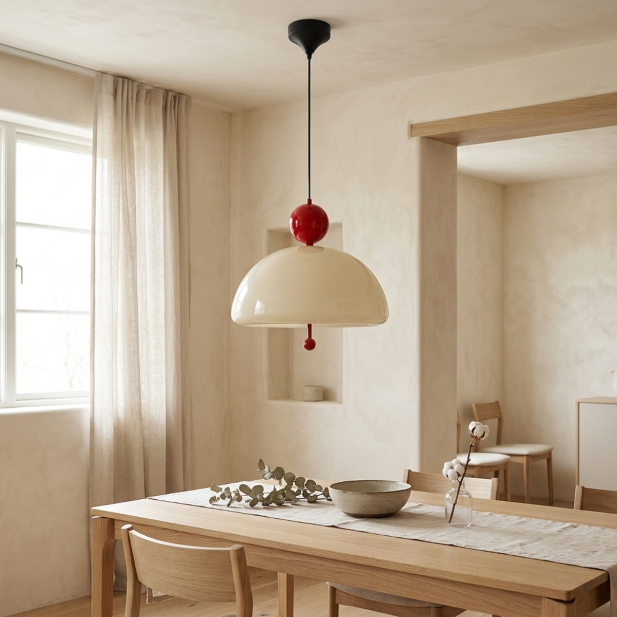Avanora Bauhaus Opalglas Pendelleuchte