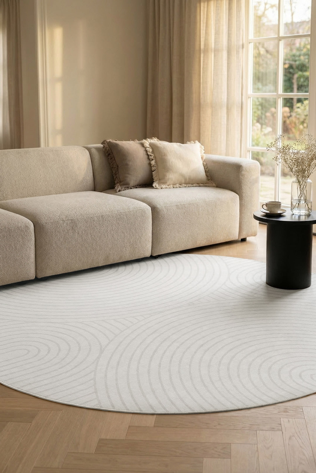 Kelvora Minimalistisch Polyester Teppich