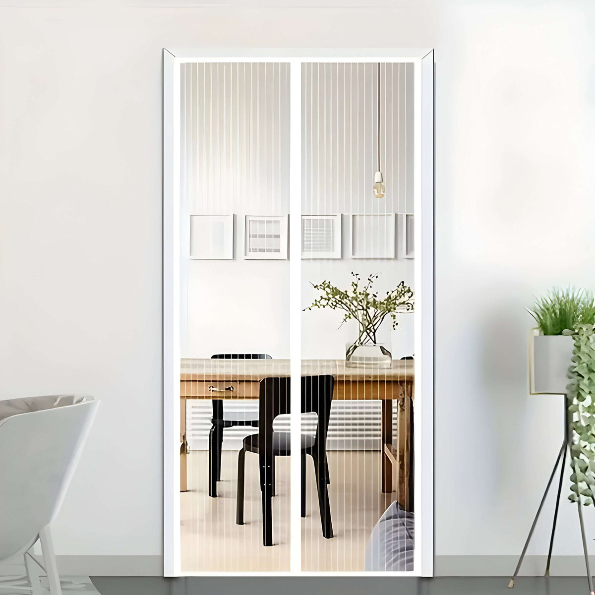 Vindaro Minimalistisch Polyester Magnet-Fliegengitter