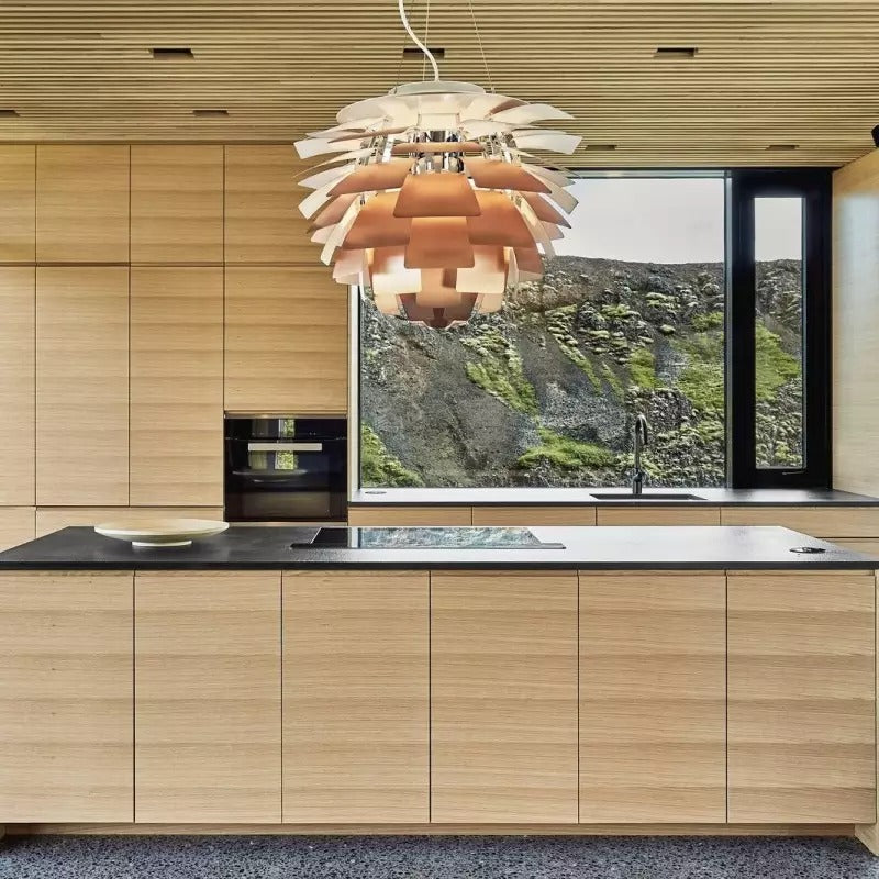 Moderne Artischocken-Metall-Pendelleuchte
