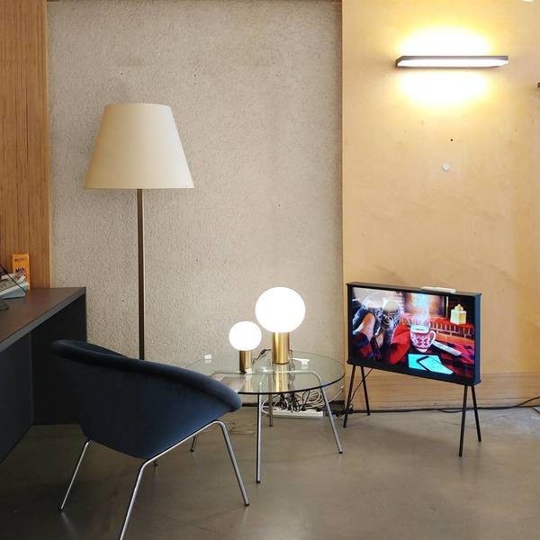 Glas Kugel Tischleuchte