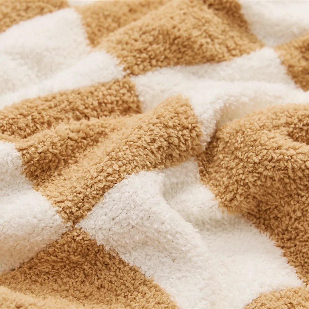 Stilvolle Plaid-Decke mit Karomuster-Aster Selection