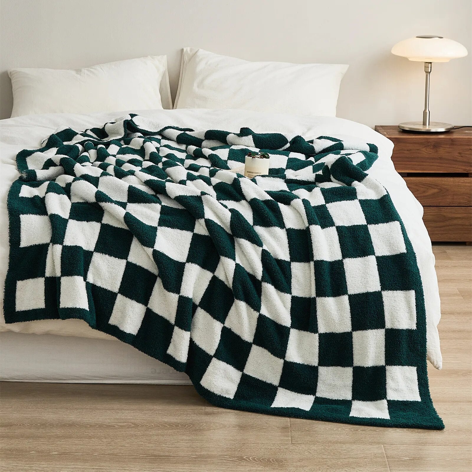 Stilvolle Plaid-Decke mit Karomuster-Aster Selection
